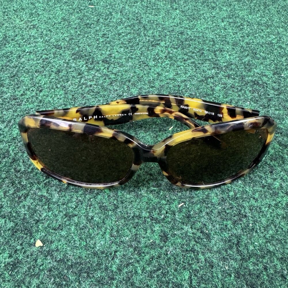 Ralph Lauren Tortoise Rectangle Wrap Frame Sunglasses RA5017 504/73 3 59 15 125